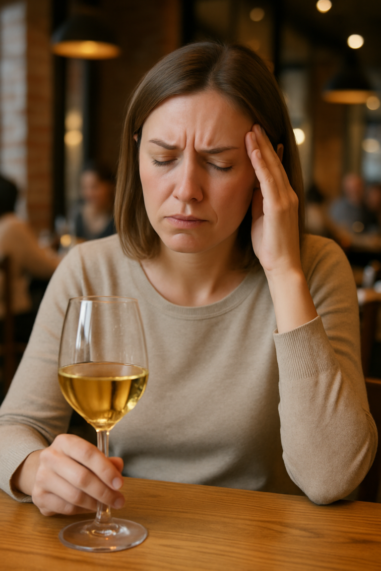 Vin blanc mal de tĂŞte